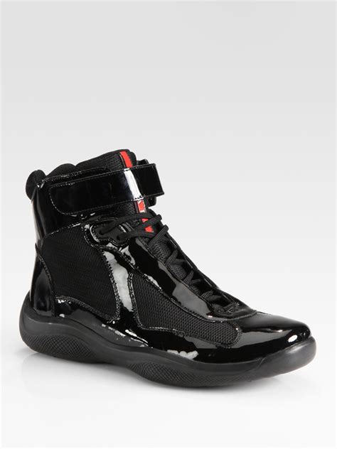 prada dress sneakers|prada high top sneakers women's.